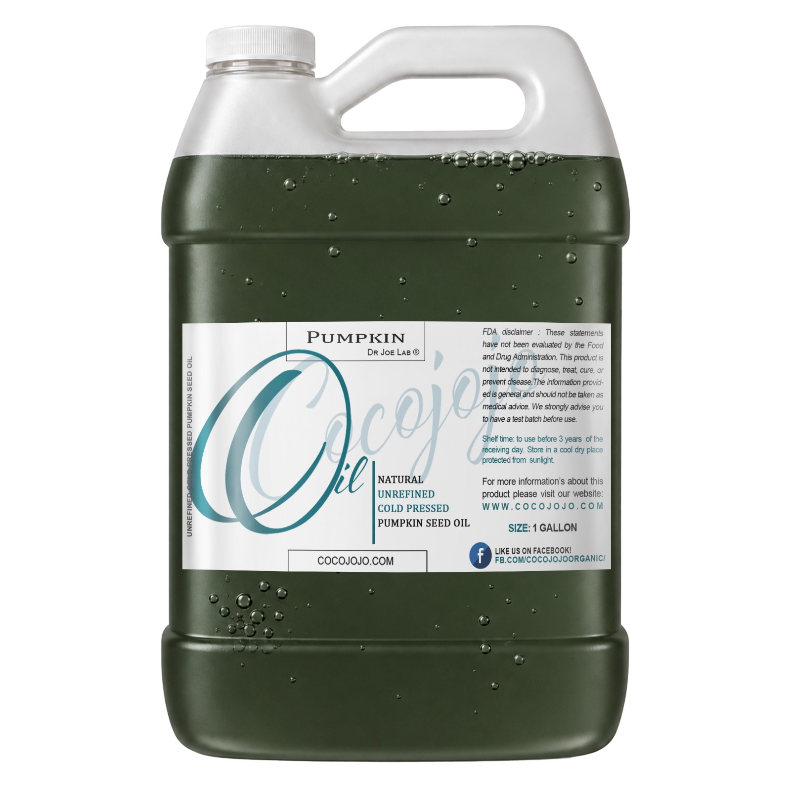 Pumpkin Seed Oil – Unrefined - PUMP-UN | CocoJojo